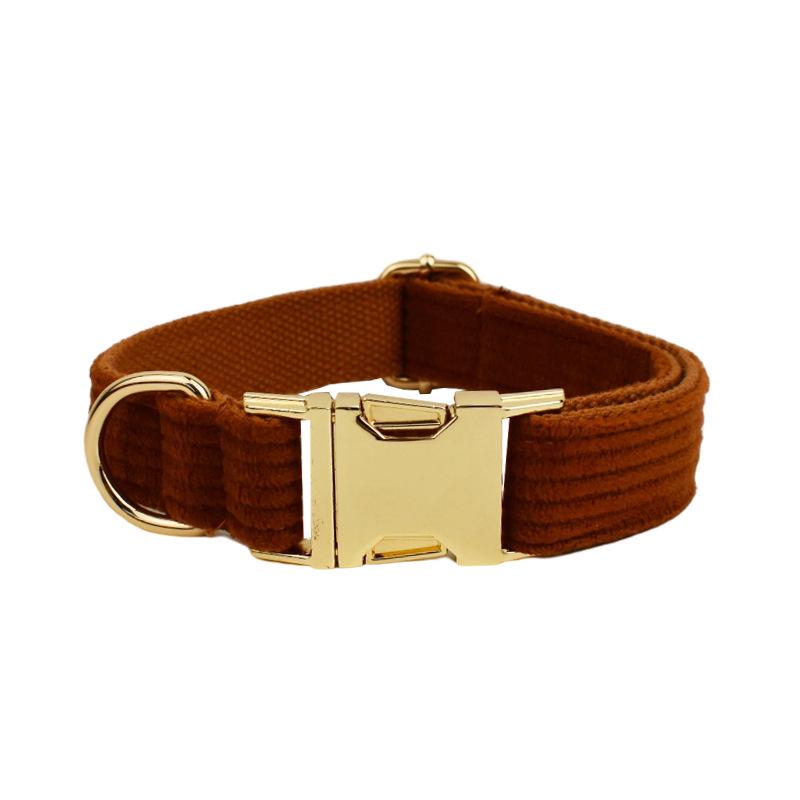 Corduroy Stripe Series Custom Dog Collar - New Style Pet Neckwear