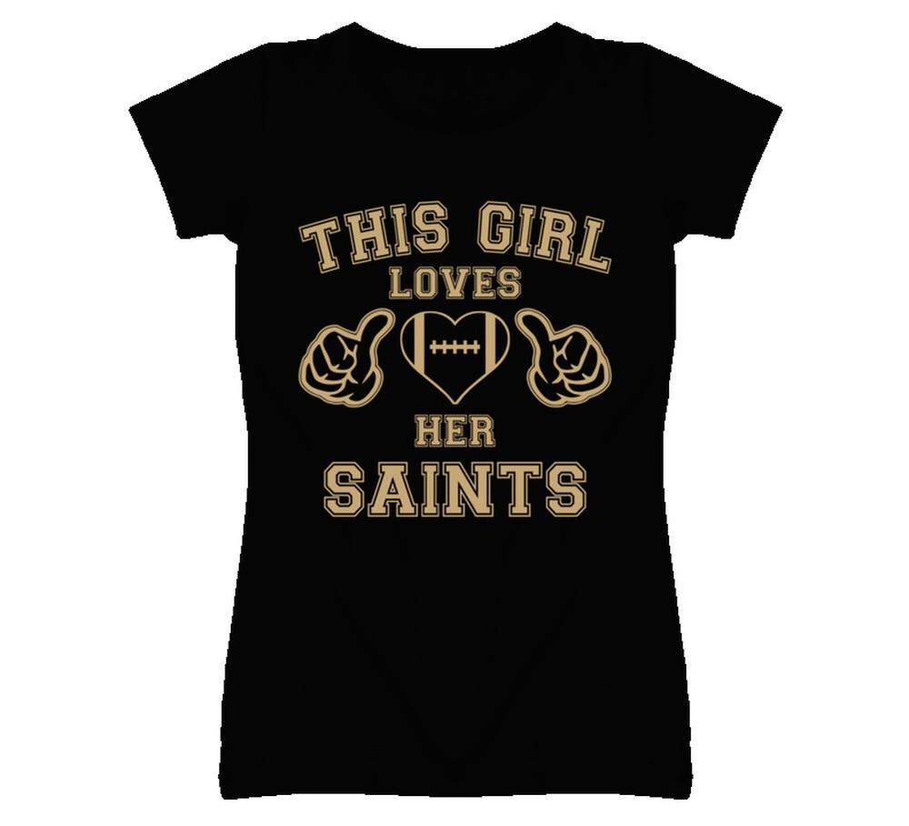 This Girl Loves Her New Orleans Saints Football T Shirt