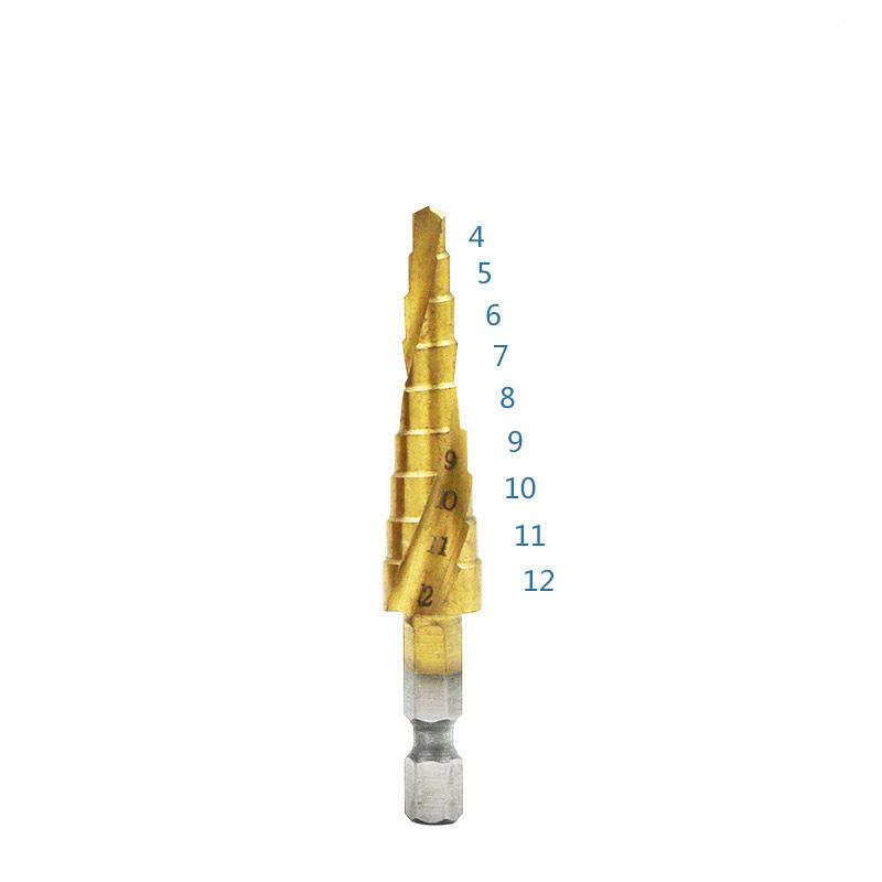 

For Stainless Steel Iron Metal Sheet Hole Cutter HSS-Co M35 Cobalt Step Drill Bit 4-12mm Hex Shank Spiral Flute Pagoda Drill Bit Hexagonal
