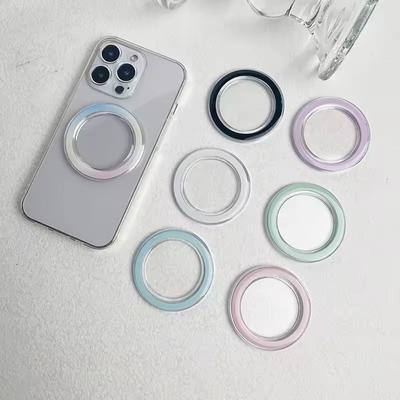 Vysoce kvalitní kulatá magnetická samolepka Mac Safe pro iPhone 15 14 13 12 11 Pro Max MagSafe Socket Pocket Grip Bracket