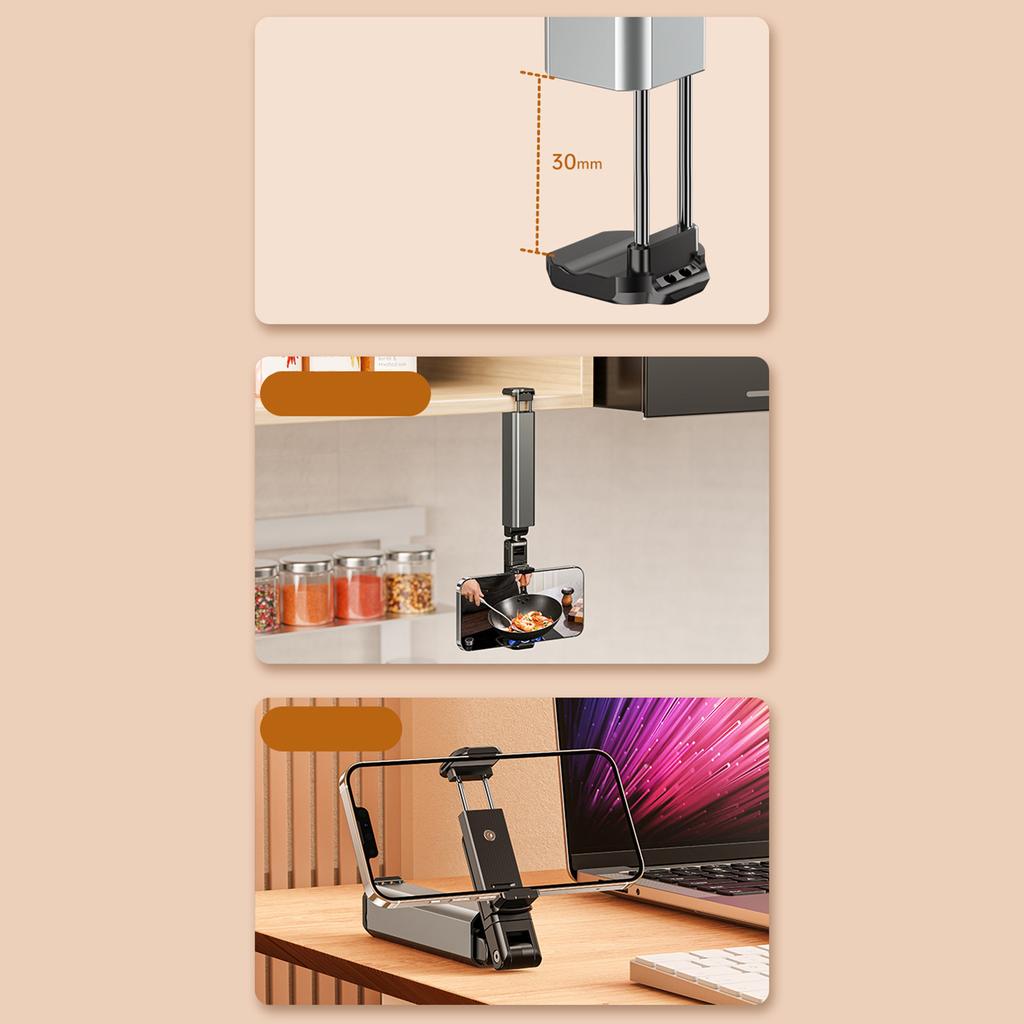 Airplane Phone Holder Travel Must Haves Phone Stand Pocket Size Multi-Directional Phone Stand For Airplane Travel Pallet Table