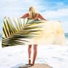 Beach Towel Palm Leaves Pattern Oversized Microfiber Tropical Beach Towel,Thin Lightweight Pool Swim Palm Tree Bath Shower Towel