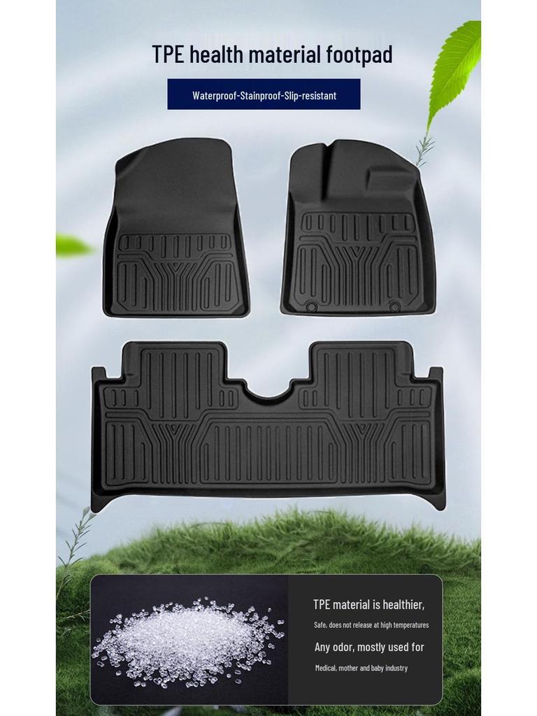 Eco-Friendly Odorless TPE Floor Mats for BYD Dolphin RHD, All-Weather Trunk Mat