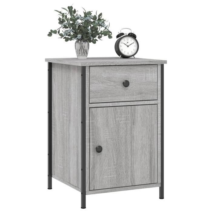 VidaXL Bedside Table Sonoma Grey 40x42x60 Cm Engineered Wood 825909