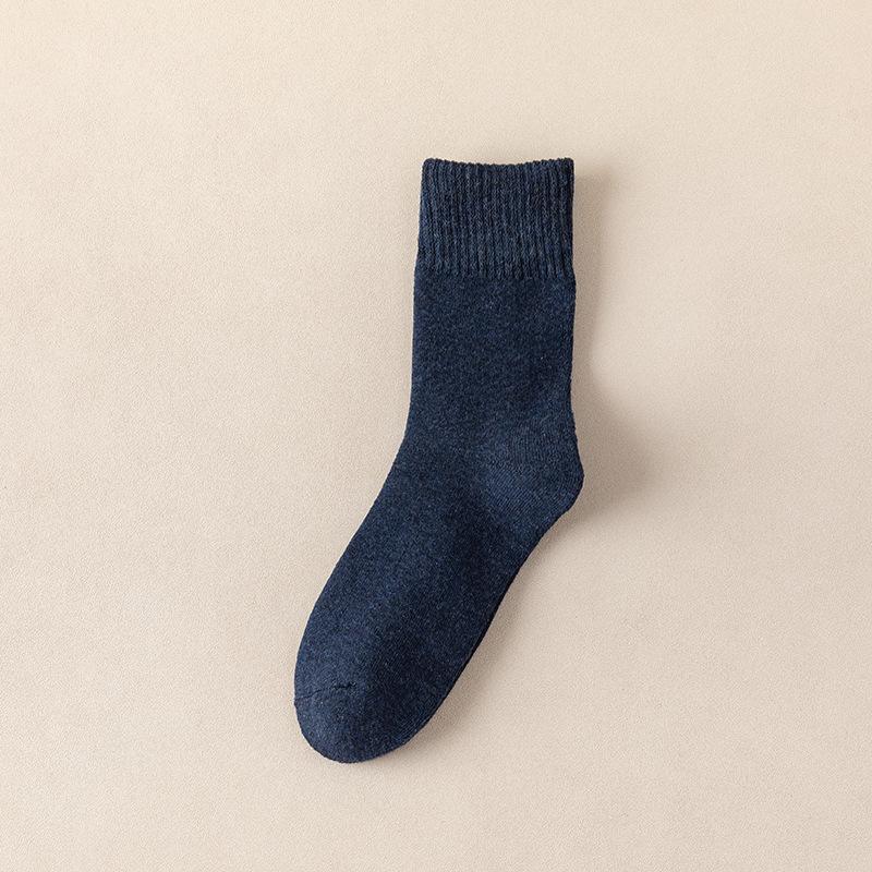 Men's Thick Warm Winter Mid-Tube Terry Socks - Plus Velvet Cotton Long Socks