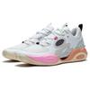 Li Ning Wade ALLDAY Slip Resistant, Abrasion Resistant, Breathable Low Top Basketball Shoes White Gray ABPT007-6