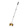 Rolling Measuring Wheel Dual 4in Accurate Distance Measurement Tool 0- 9.9m Lightweight with Telescopic Rod for Construction Landscaping Projects