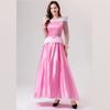 New Adult Women Cosplay Fairy Tale Sleeping Beauty Princess Two-color Dress Cosplay Costume