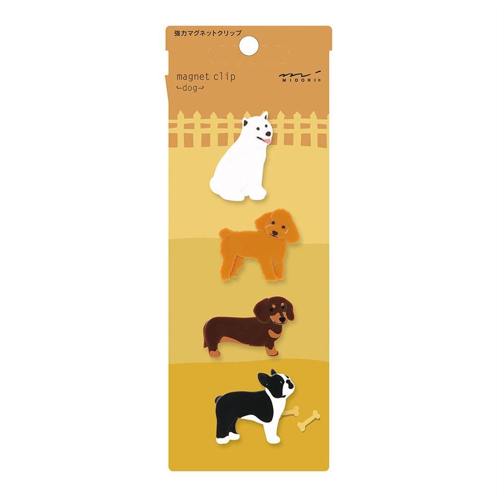 Midori Magnetic Dog 43323006 Clip, Pattern,