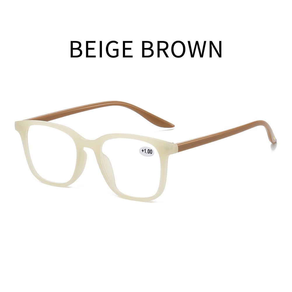 Modische quadratische ultraleichte bequeme HD-Lesebrille für Damen und Herren Blaulichtfilter Retro-Brille 0 bis +4,0