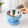 Jijijing Elevated Pet Bowl, Detachable Stainless Steel Inner Raised Cat Water or Food Protects Pets Spine, Feeder for Indoor Cats