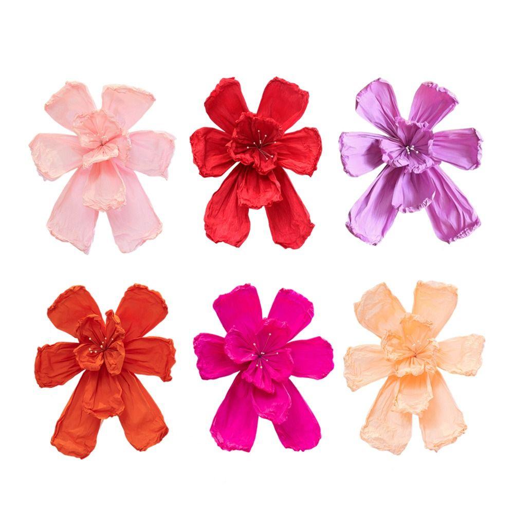 Decorative Paper Crane Paper Crane Flower Pathway Hanging Banner Artificial Flower Hand Crumpled Paper Banner Large Iris