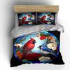 Bird-Themed Stained Glass Art Set Exquisite Three-piece Bedding Set Gift for Kids and Adults