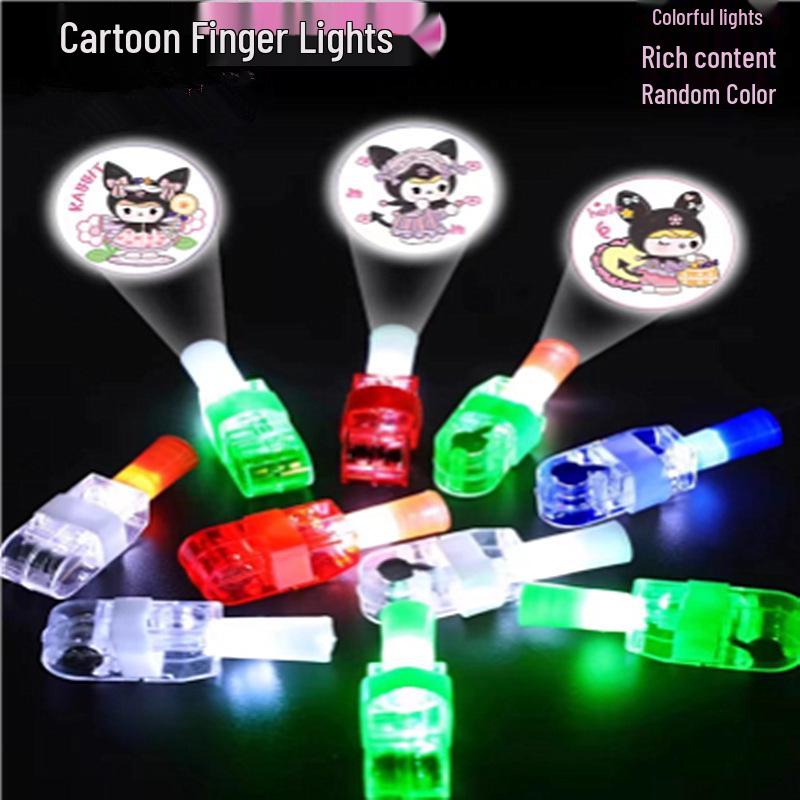 Children's LED Finger Ring Projection Light Toy