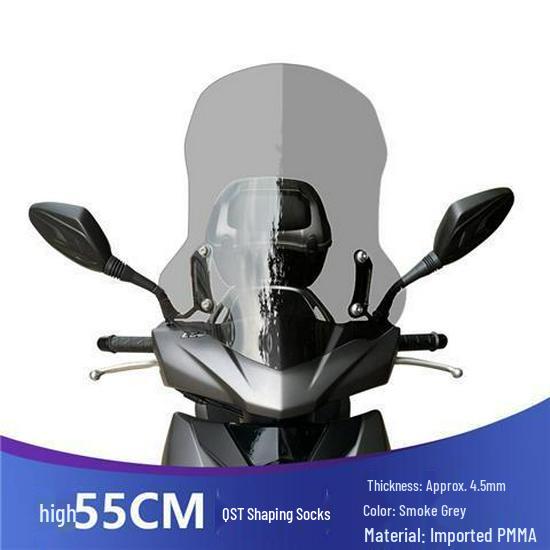 Compatible Front Windscreen for Suzuki UY125 and Haojue AFR125 - HD Transparent