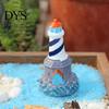 Lighthouse Sculpture Realistic Shape DIY Miniature Resin Figurine Micro Landscape Garden Decor