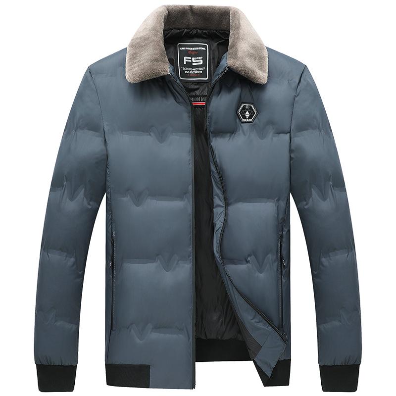 Winddichte Bomberjacke für Herren, Winter, warm, gepolstert, dick, Flugmäntel, Fleece-Reversjacken für Herren, Übergröße