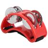 Elliptical Tambourine Percussion Jingle Foot Bell Cajon Box Drum Accessories GiftRed