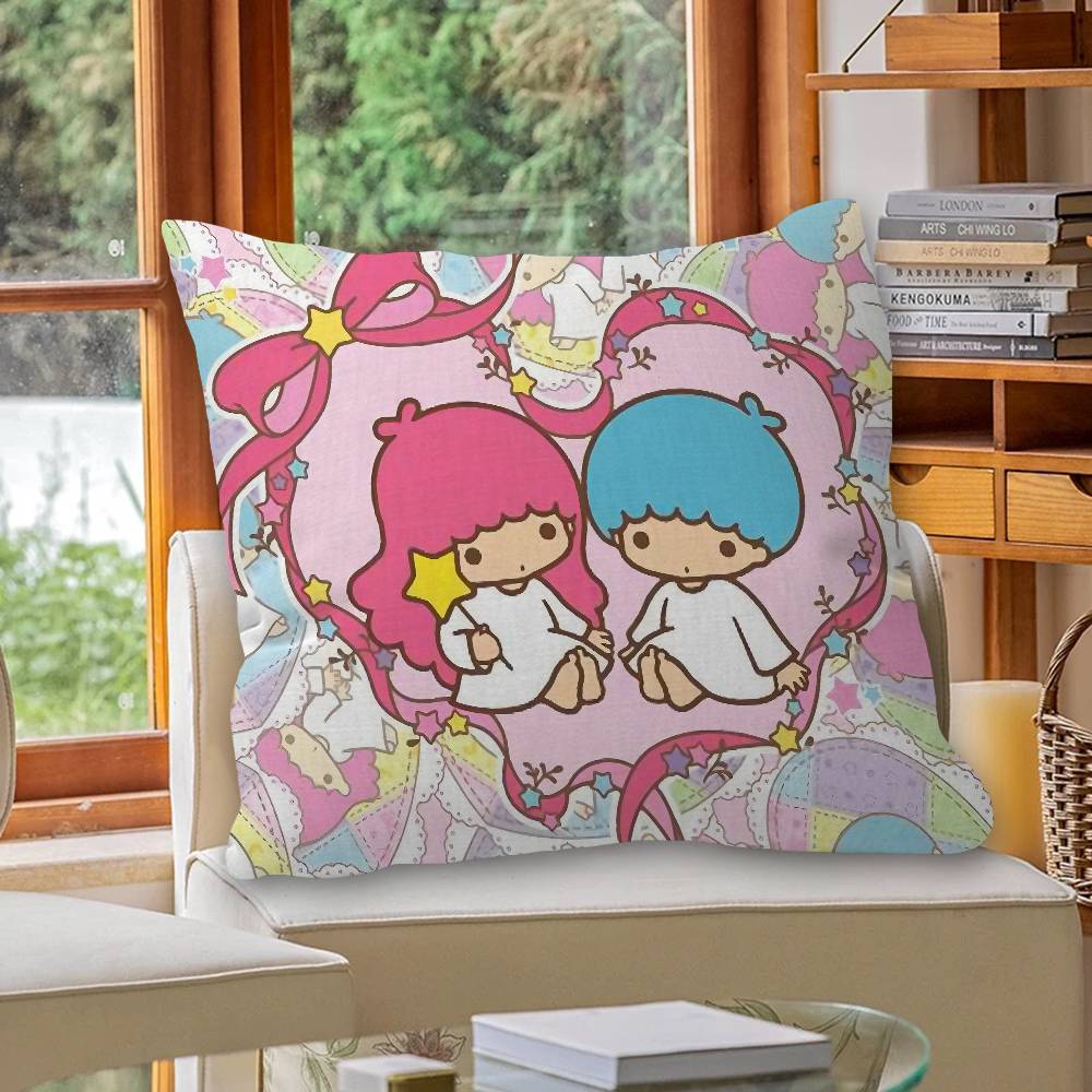 Cute Littletwinstars Personalized Picture Text Home Decorative Pillows Household Gifts 45X45Cm