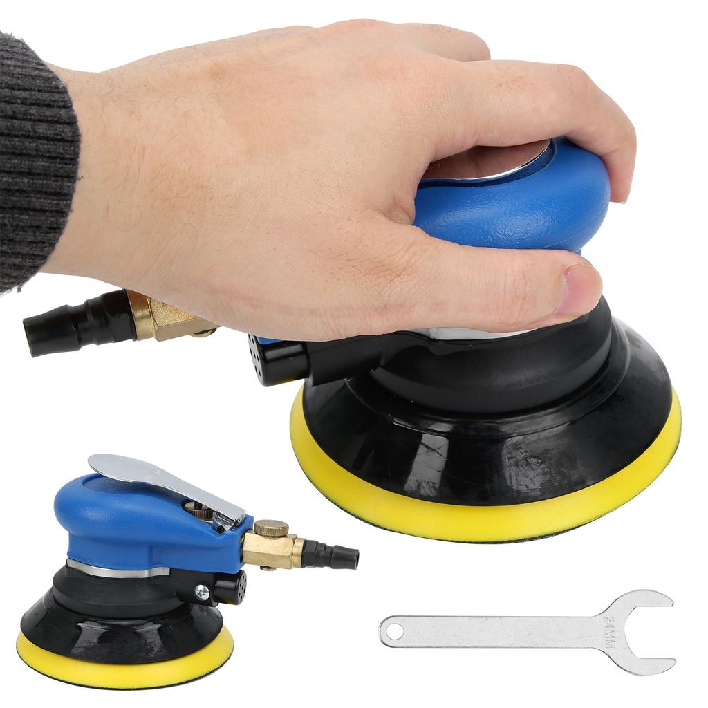 5in Pneumatic Polishing Machine with Sander Pad Air Sanding Device Ergonomic Universal