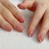 24 Stuks Nude Franse Press-On Nagels Verwijderbaar Volledige Dekking Acryl Kunstnagels Eenvoudige Kunstnagel Tips Set