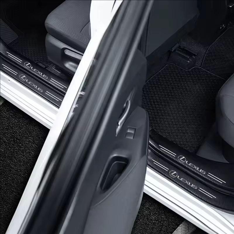 For Lexus F SPORT IS250 IS200 CT200h GS300 LS430 RX450h Lexus Car Threshold Strip Anti Stepping Leather Protective Sticker