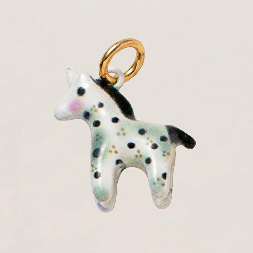 New Arrival Natural Animal & Mushroom Pendant, DIY 18K Gold Oil Painting with Color Retention