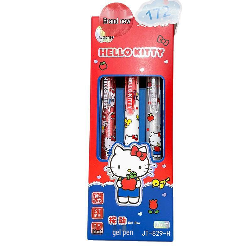 Hello Kitty Student Exam Ballpoint Pen - Smooth Click ST Nib Stationery