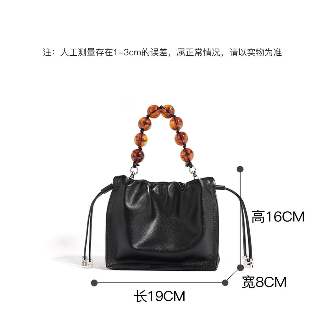 New fashionable versatile light luxury cloud bag design handbag, shoulder bag, crossbody bag, light luxury bucket bag