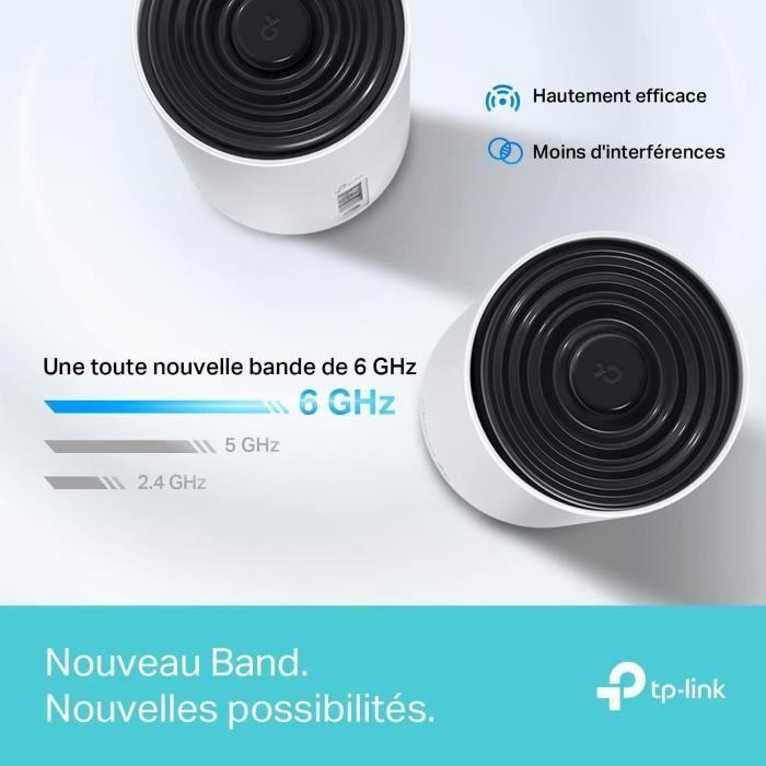 Système Wi-Fi - TP-Link - Deco XE75 V2 - Tri-bande - Wi-Fi 6E - Couverture 7200 pieds²