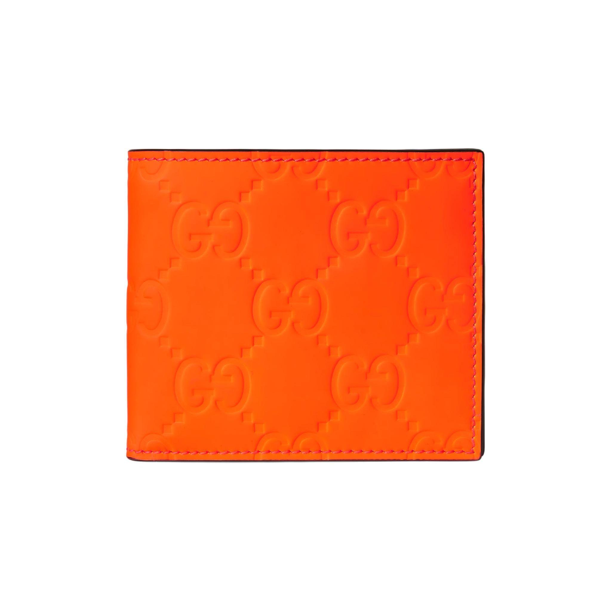 

Gucci Double G Logo Flap Wallet Men wallet Orange 771309-AADM4-7513 Shopping Bag Set(Basic Set+Shopping Bag)