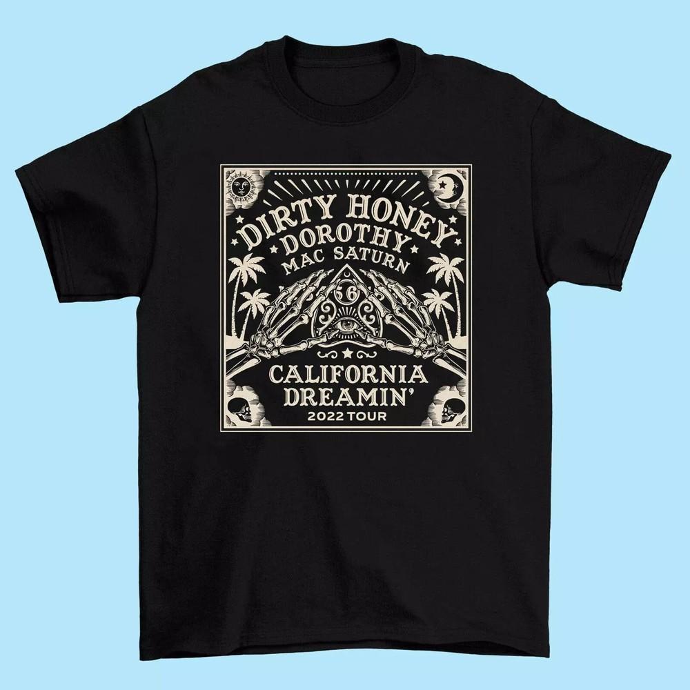 Dirty Honey Североамериканский тур Унисекс Футболка от S до 5XL Унисекс Футболка XXXXL