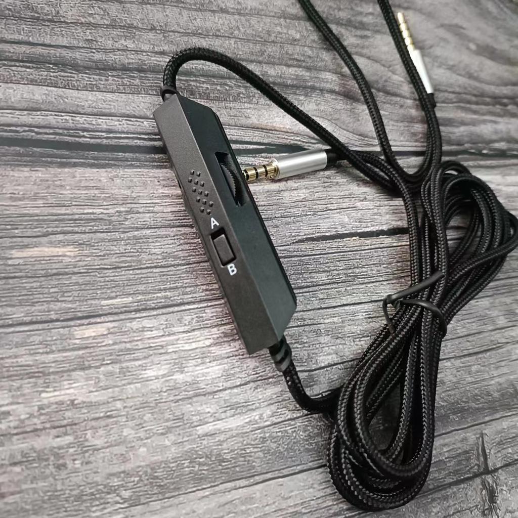 High quality audio cable For Logitech A10/30/A40/A50 Headset  Silent tuning AB mode 3.5mm to 3.5mm plug braided wire