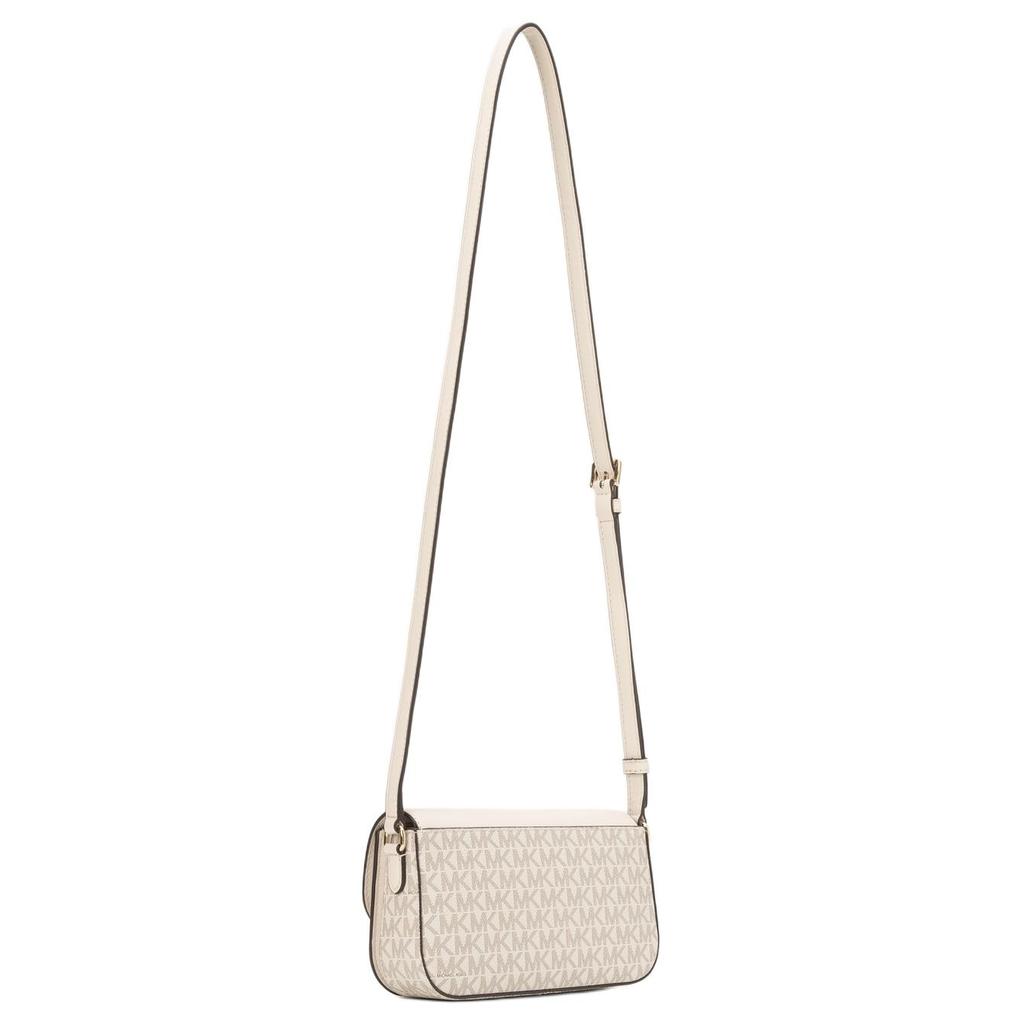 Michael Kors MK Jet Set Travel Signature Logo Print Coated Canvas Crossbody Bag Small Women bags White 35F4GTVC1B-2605