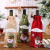 Christmas Wine Bottle Cover Merry Christmas Decor Holiday Elk Santa Claus Champagne Bottle Bag Holiday Party Home Gift