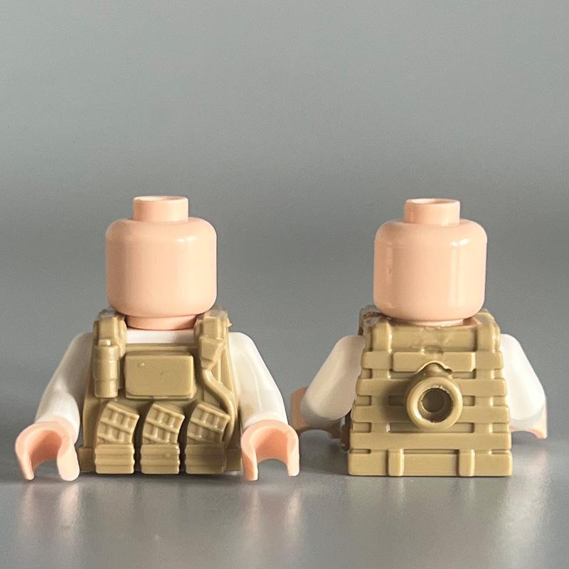 Compatible Building Block Miniature Body Armor Combat Single Vest Small Particle Building Block Accessories Toy Diy Assembly