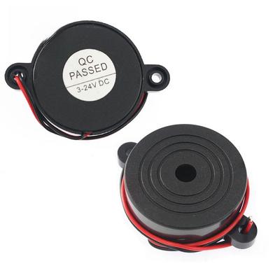 Für Alarmanlagen Schwarzer Piezo-Alarm Einfache Installation Akustischer Alarm Aktiver Alarm Einfache Installation Breiter Spannungsbereich
