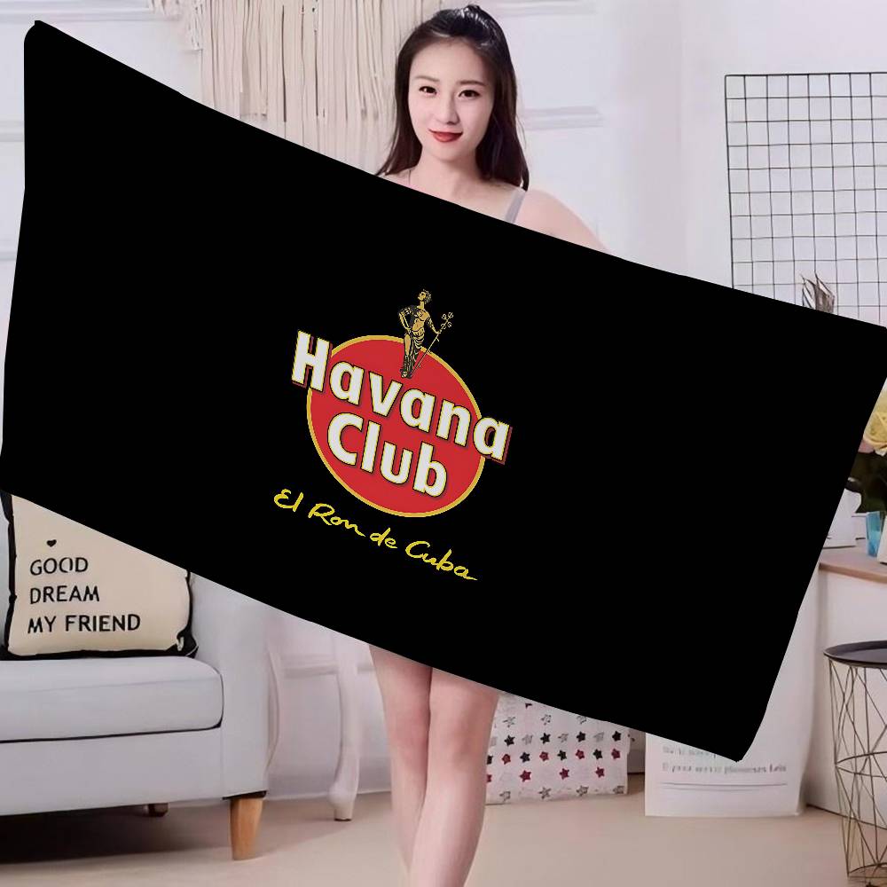 H-Havana C-Club Beach Towel Colorful Bath Towels for Girl Microfiber Quick Dry Custom Sand Free Beach Yoga Spa Gym Pool