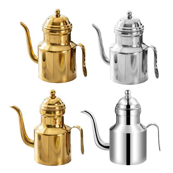 Nerezový dávkovač oleje Nepropustná láhev na olej bez odkapávání pro olivový olej ocet Kuchyňská nádoba na skladování oleje