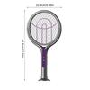 Electric Fly Swatter Rechargeable Handheld Fly Zappers Electric Trapper Tool Indoor Outdoor for Camping Apartment Garden Picnic