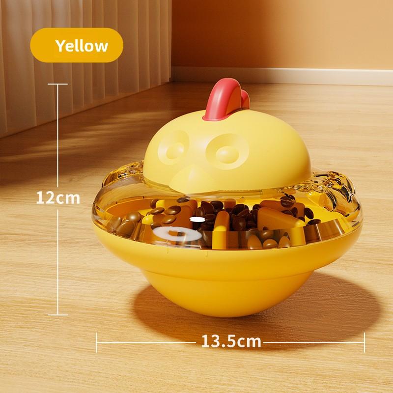 Educational Toy Cat Leaky Food Dispenser, Unbreakable Doll, Chicken-shaped Cat and Dog, Durable To Chew, Boring Slow Food Dispenser