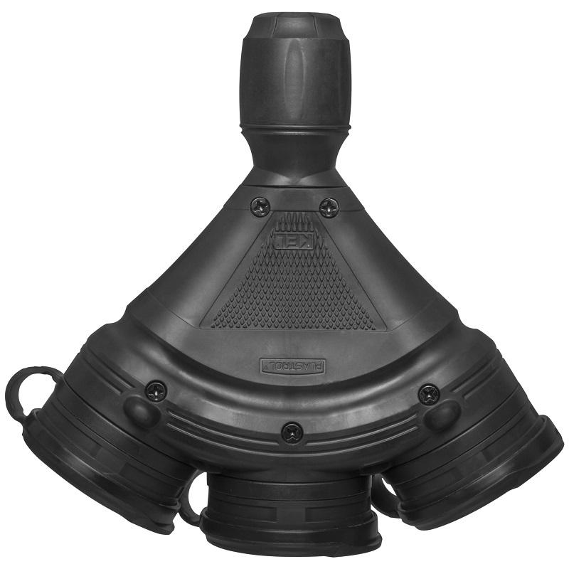 Triple Rubber Splitter Black Extrem - E+01-1580