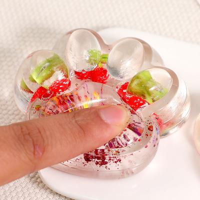 1 Piece Cat Claw Slow Rebound Stress Relief Squeeze Props Starlit Sky Big Cat Paw Squishy Fidget Toy Pinch Decompression Gift