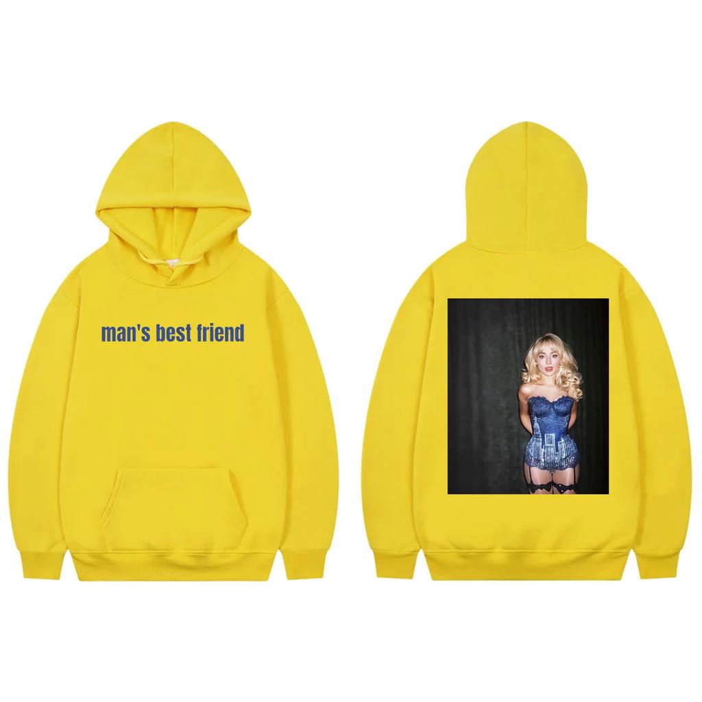 Sabrina Carpenter Man's Best Friend Hoodie High Quality Fashion Oversized Pullovers Unisex Casual Fleece Hooded Sweatshirts