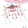 Ear Clip Hair Combs Tassel Earrings Chinese Style Crown Bridal Wedding Jewelry Set Hair Stick