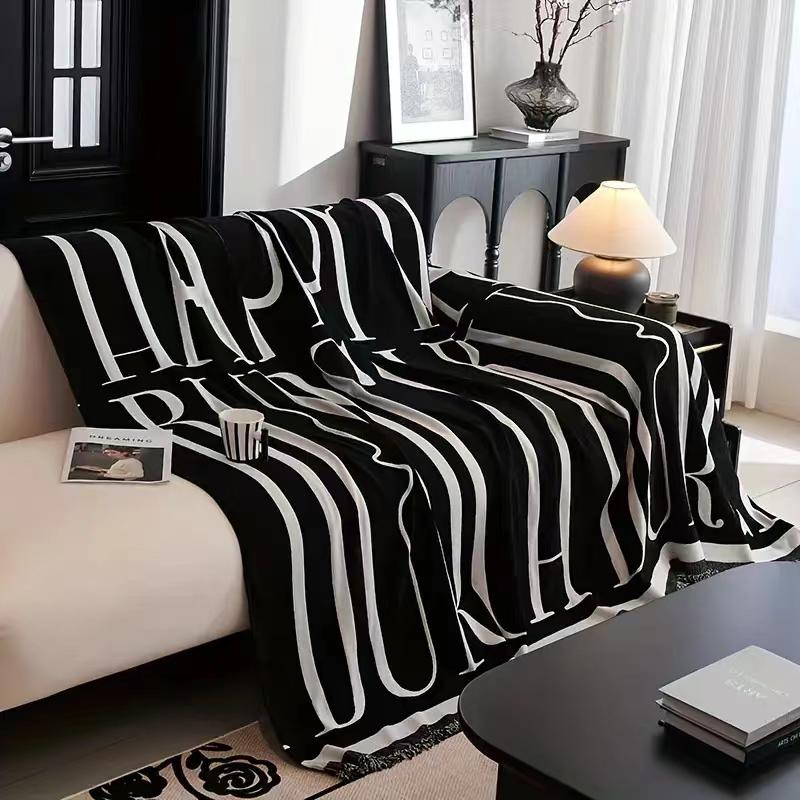 Black Letter Chenille Sofa Cover Anti Cat Scratch Sofa Cover Furniture Protector Bedroom Office Living Room Home Decor SofaCover