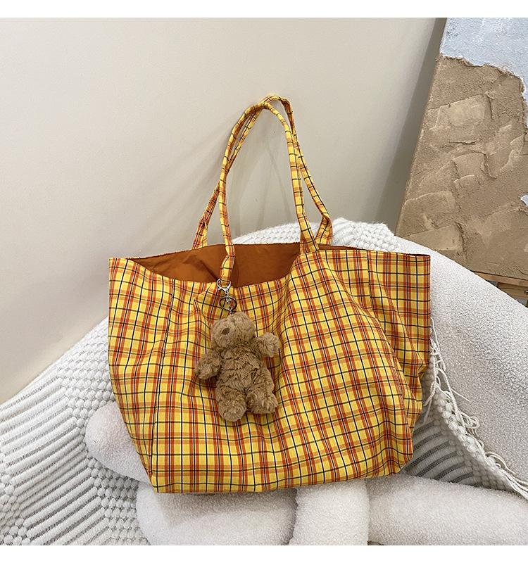 2024 Retro Canvas Tragetasche - Großes Fassungsvermögen, Doppelseitig, Einzelne Schulter, Modische Leichte Pendeltasche