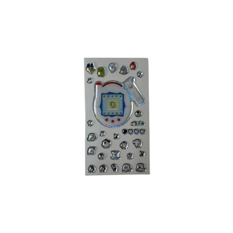 Character Sparkle Sticker 2 1 piece (Pattern B (White))
