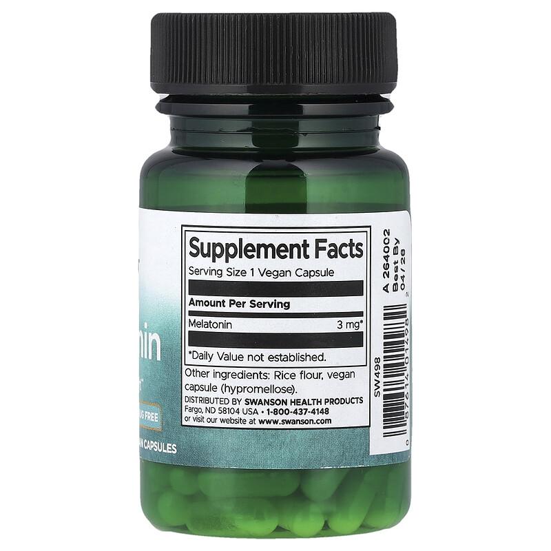 Melatonin, 3 Mg, 60 Capsules