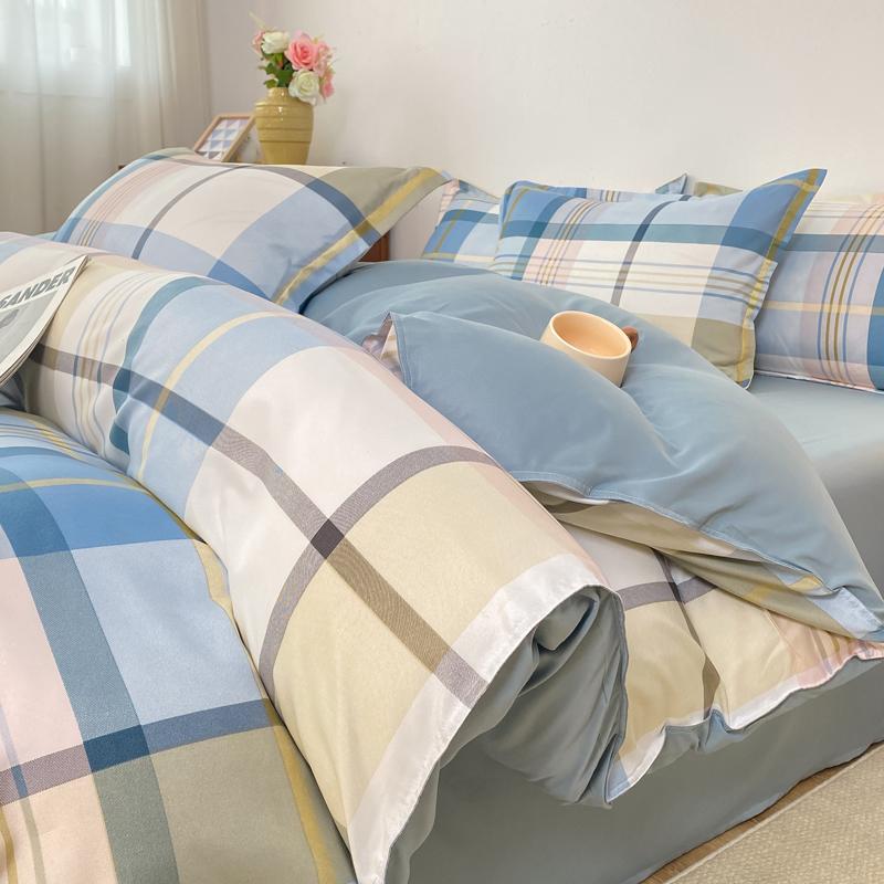 Autumn and winter new skin-friendly washable bedding four-piece dormitory student dormitory three-piece comfortable